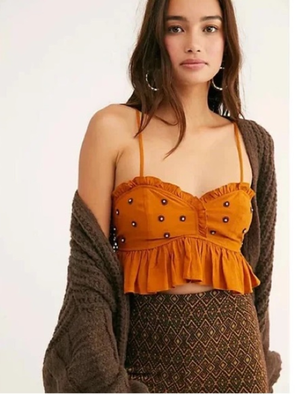 Free People On A Star Crop Cami small - Picture 1 of 8